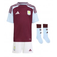 Dječji Nogometni Dres Aston Villa Amadou Onana #24 Domaci 2024-25 Kratak Rukav (+ Kratke hlače)